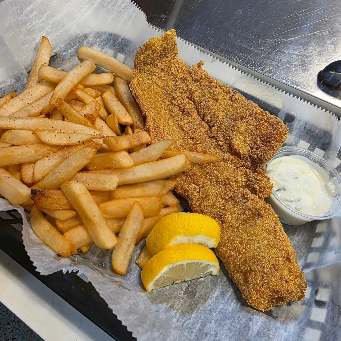 Fried haddock basket