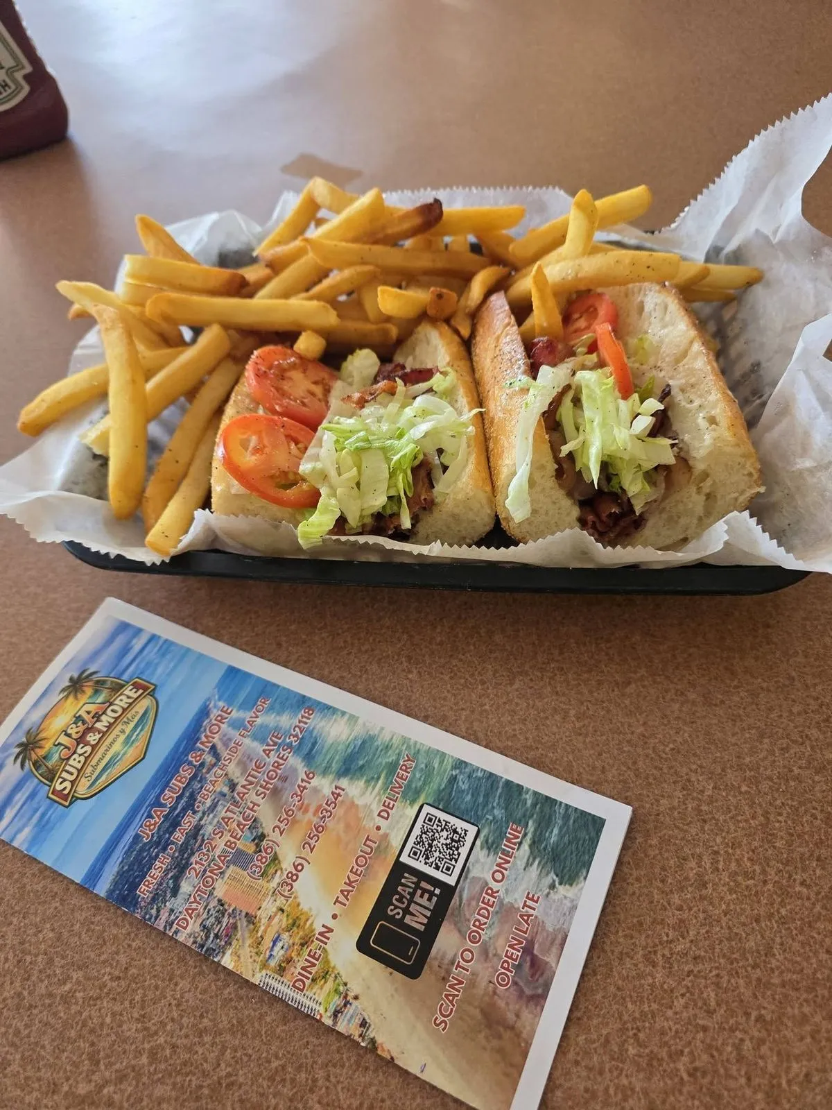 Group dining at J&A Subs & More