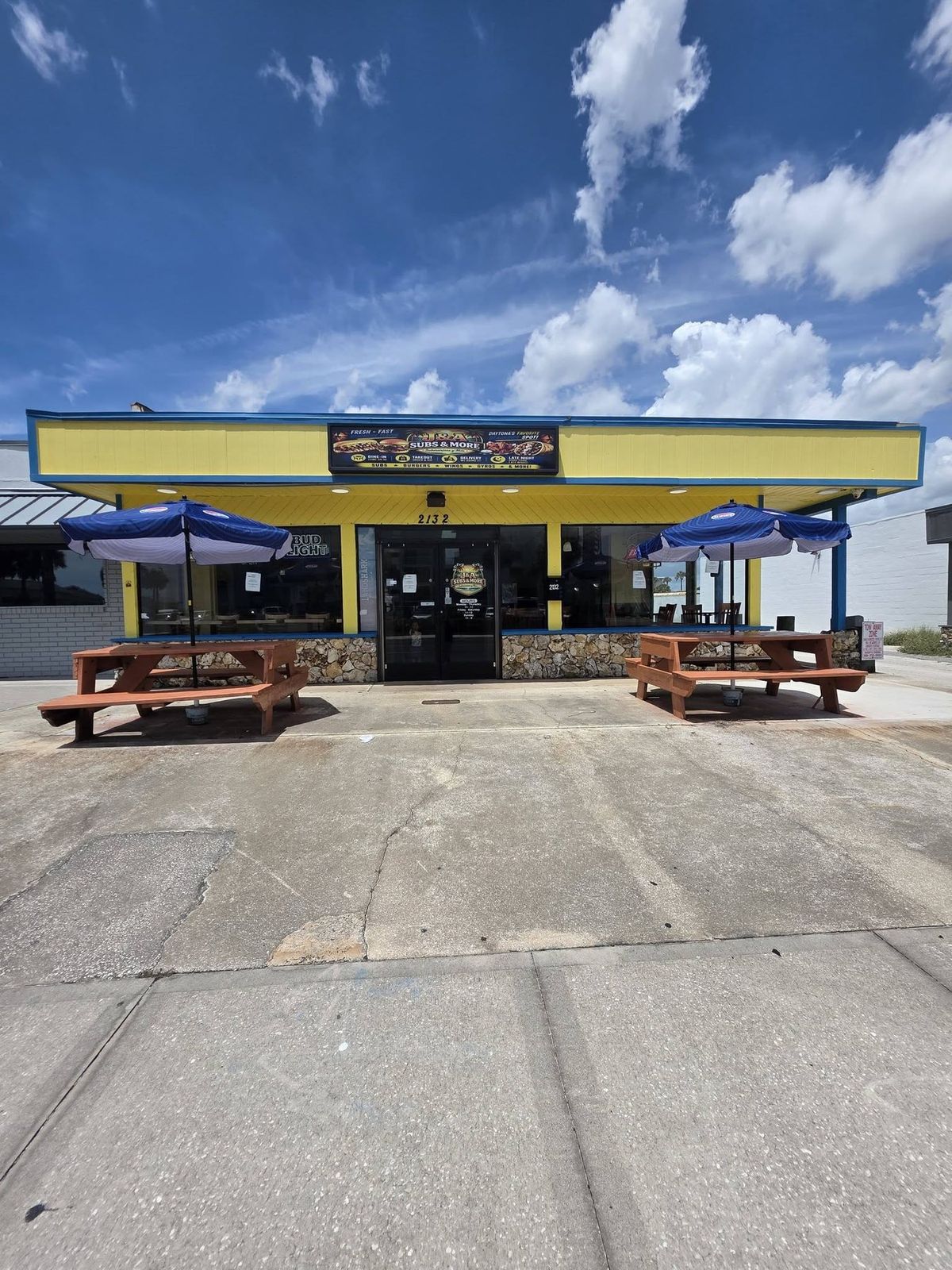 J&A Subs & More storefront on A1A in Daytona Beach Shores